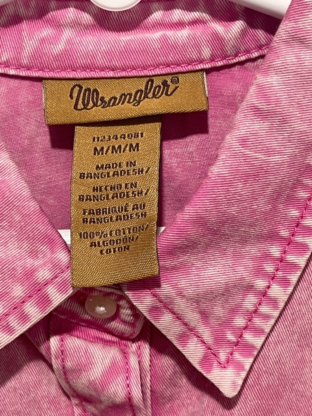 Wrangler Pink Western Pocket Shirt